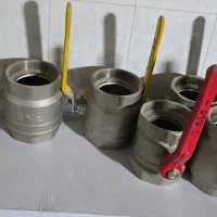 شیرفلکه برنجی ۴اینچ و شیر تکضرب ۴اینچ|مصالح و تجهیزات ساختمان|جم, |دیوار