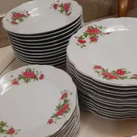 وسایل آشپزخانه سرویس چینی قدیمی ۱۲ نفره
