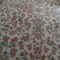 یک جفت فرش نه متری گل برجسته شسته نشده