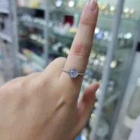 انگشتر فلاور نقره اصلی عیار ۹۲۵|جواهرات|کرمانشاه, |دیوار