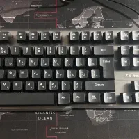 کیبورد گیمینگ rgb دار برند d-net