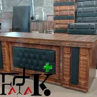 میز وکیوم و صندلی مدیریت لیدا و نیم ست مب‌ل|دفتر کار|رشت, آزادگان|دیوار