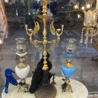 لوازم برنجی بوفه آینه وشمعدان لوستر به قیمت فاکتور|بوفه، ویترین، کنسول|دامغان, |دیوار