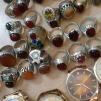 فر وش تعداد ۵۲  عددانگشترنقره مردانه قدیمی|جواهرات|تربت جام, حافظ|دیوار