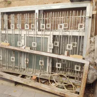 حدود۴۴۰ کیلو پنجره چارچوب اهنی داخل الومینیوم