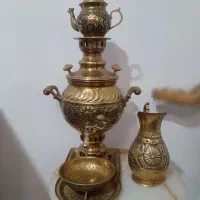 سماور زغالی قلم کاری