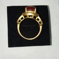 انگشتر نقره زنانه آبکاری طلا|جواهرات|اهواز, کوی نفت|دیوار