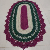 فرشینه دستبافت بیضی