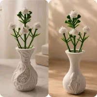 فروش عمده و تک گلدون مینیاتوری و بیس خام