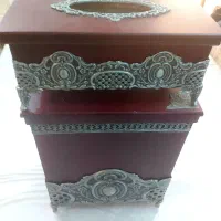 جای دستمال کاغذی و سطل