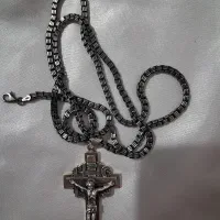 زنجیر و آویز نقره