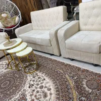 مبل چستر تخت شو با یک جفت فرش جهزیه