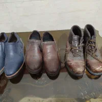 سه جفت کفش چرم اصل درحدنو