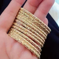 ۲۴ تا النگو و گردنبند و پلاک رنگ ثابت