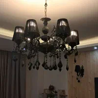 لوستر مشکی|لوستر و چراغ آویز|مشهد, دانشجو|دیوار
