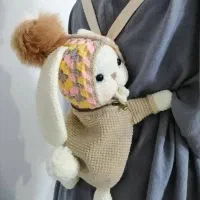 کیف دوحالته.کوله پشتی.کیف رودوشی.دستبافت.فانتزی