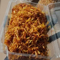 پیاز سرخ شده سیر سرخ شده سبزی اماده