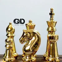 شطرنج لوکس طلایی دکوری جهیزیه فروش ویژه|مجسمه، تندیس، ماکت|قم, لسانی|دیوار