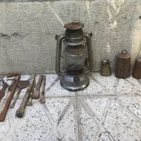 فانوس نفتی ، زنگوله ، دالاق و فلزات قدیمی