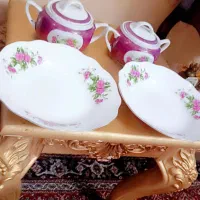 قندان گل سرخ آنتیک