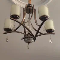 لوستر ۵ شعله|لوستر و چراغ آویز|دامغان, |دیوار