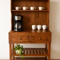 کافی بار چوبی