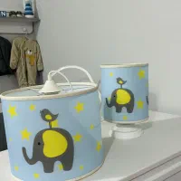 چراغ خواب و لوستر ست اتاق کودک