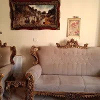 مبل سلطنتی 7نفره|مبلمان خانگی و میز عسلی|صدرا-فارس, فاز ۱|دیوار