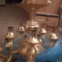 ۲ عددلوستر ۱۵ شعله مدل آویزان|لوستر و چراغ آویز|ارومیه, |دیوار