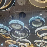 انواع لوستر کریستال و برنز)/