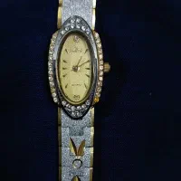 ساعت مچی swiss Quartz روکش طلا ۲۲ عیار
