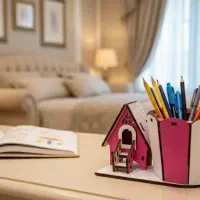 چوبی فانتزی جاقلمی رنگی|صنایع دستی و سایر لوازم تزئینی|رشت, هلال احمر|دیوار