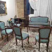 مبلمان استیل نه نفره و میز نهارخوری 8 نفره|مبلمان خانگی و میز عسلی|تهران, شهرک شریفی|دیوار