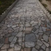 سنگ لاشه کف باغی