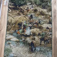 تابلوفرش دستبافت برجسته رج چهله نخ طرح ایلراه|تابلو فرش|سقز, |دیوار