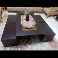 میز جلو مبلی و گل میز