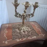 شمعدان برنجی سه شاخه