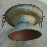 منقل قدیمی عتیقه کلکسیونی..همراه باسینی