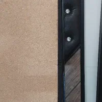 تخت فلزی چوب و چرم دونفره