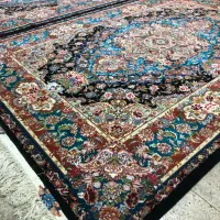 (فرش فرزین)جفت۹متر سالاری۳کف ابریشم۴۰رج چله ابریشم|فرش|تبریز, |دیوار