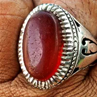 انگشتر عقیق سرخ یمنی کهنه هزار سنبه|بدلیجات|تهران, صاحب الزمان|دیوار