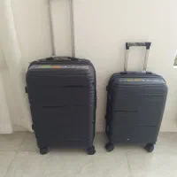 دوعدد چمدان مارک خوب  همراه با کاور