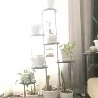 پایه گل وگلدانها باهم