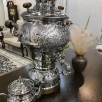 سماور با قوری ورقه ضخیم|سماور، چایساز، قهوهساز|اصفهان, مولوی|دیوار