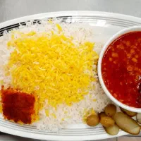 غذای اقتصادی با گوشت گرم گوسفندی و برنج کشت دوم