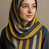 شال نخی منگوله دار
