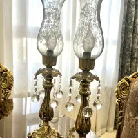 شمعدانی برنز|لوستر و چراغ آویز|اراک, |دیوار