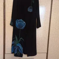 مانتو کرپ نقاشی شده کاملا سالم ونو