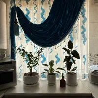 پرده والان دار پرده آشپزخانه پرده مخمل