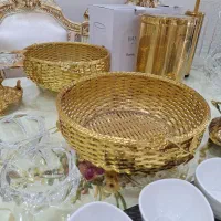 یک جفت سبد میوه برنز اکبند